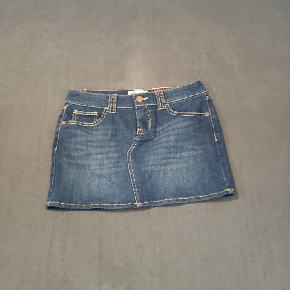 So Jeans Skirt Womens Size‎ 5 Clean Hem Mini New